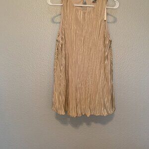 Cream Pleated Blouse